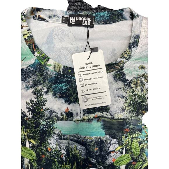Hoodie Lab 4XL Men’s AOP Deer Nature T-Shirt All Over Print Art By Riza Peker - Picture 4 of 9